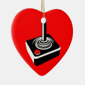 古い学校のゲーム好き セラミックオーナメント (右)