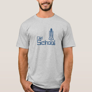 古い学校のスペースシャトル Tシャツ