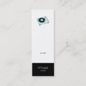 古い学校のターンテーブル スキニー名刺 (正面)