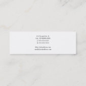 古い学校のターンテーブル スキニー名刺 (裏面)