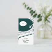 古い学校のターンテーブル 名刺 (スタンド正面)