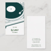 古い学校のターンテーブル 名刺 (正面/裏面)