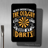 古い学校のダーツ選手を過小評価しない マグネット