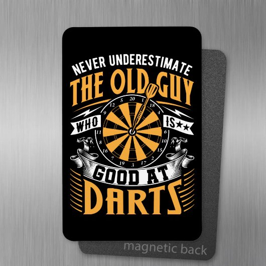 古い学校のダーツ選手を過小評価しない マグネット