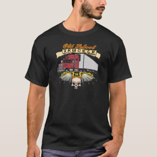 古い学校のトラックの運転手 Tシャツ