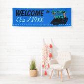 古い学校のパーティーおよびクラスのカスタマイズ可能な旗 横断幕 (インサイチュ)