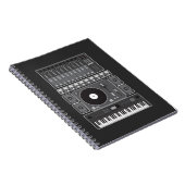 古い学校のヒップホップのラップミュージックのビートメーカーDJのギフト ノートブック (右側)