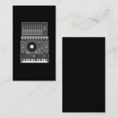 古い学校のヒップホップのラップミュージックのビートメーカーDJのギフト 名刺 (正面/裏面)