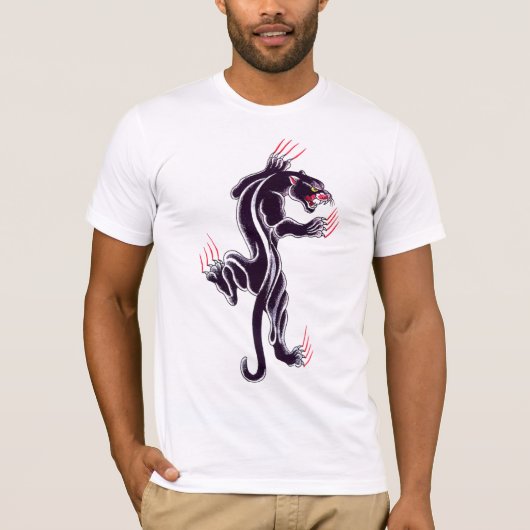 古い学校のヒョウ Tシャツ (正面)