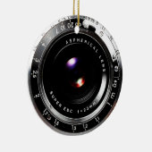 古い学校のフィルムのカメラ セラミックオーナメント (右)