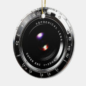 古い学校のフィルムのカメラ セラミックオーナメント (左)