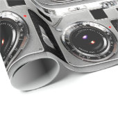 古い学校のフィルムのカメラ ラッピングペーパー (ロールコーナー)