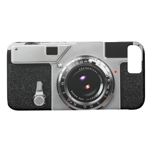 古い学校のフィルムのカメラ Case-Mate iPhoneケース (裏面(横))