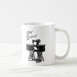 古い学校のペダルのミシンのマグ コーヒーマグカップ