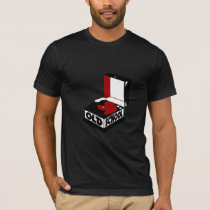古い学校のレコードプレーヤのTシャツ Tシャツ
