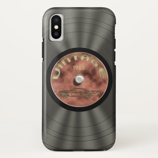 古い学校のレコード Case-Mate iPhoneケース (裏面)