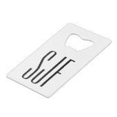 古い学校のワックス(ビニール)のターンテーブル クレジットカード栓抜き (裏面アングル)