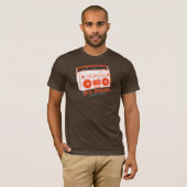 古い学校のヴィンテージのboomboxの人のTシャツ Tシャツ (正面フル)