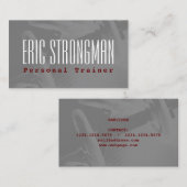 古い学校の体育館カバーフィットネスのスタイル 名刺 (正面/裏面)