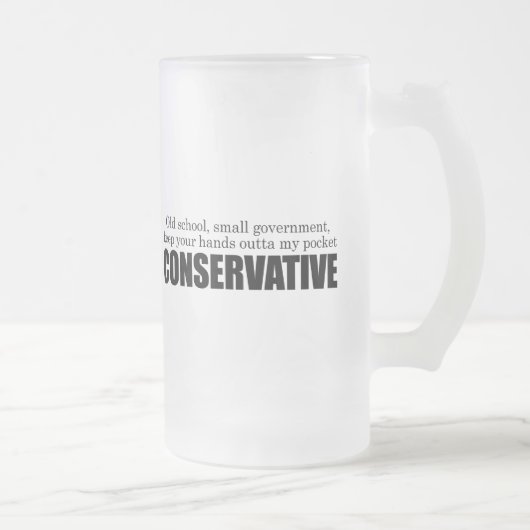 古い学校の保守主義者 フロストグラスビールジョッキ (右)