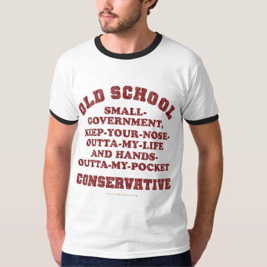 古い学校の保守主義者 Tシャツ (正面)