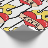 古い学校の入れ墨 ラッピングペーパー (角)