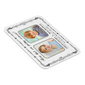 古い学校の写真の日付磁石を保存 マグネット (右側)