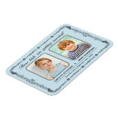 古い学校の写真の日付磁石を保存 マグネット (左側)