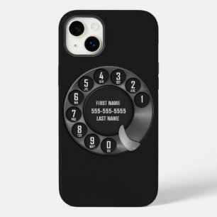 古い学校の回転式のダイヤルの電話黒 Case-Mate iPhone 14 PLUSケース