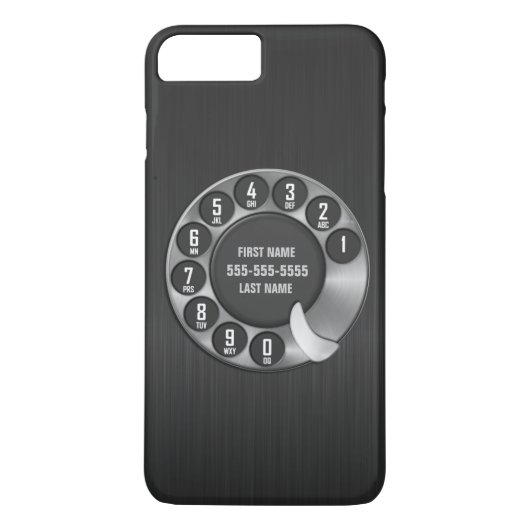 古い学校の回転式のダイヤルの電話 Case-Mate iPhoneケース (裏面)
