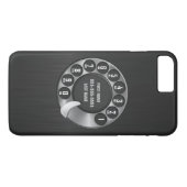古い学校の回転式のダイヤルの電話 Case-Mate iPhoneケース (裏面(横))