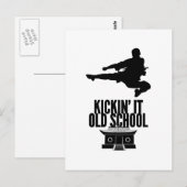 古い学校の垂直をキックイン ポストカード (正面/裏面)