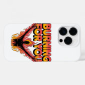 古い学校の岩のスタイルで「あなたのために燃えている」 Case-Mate iPhoneケース (裏面 (横))