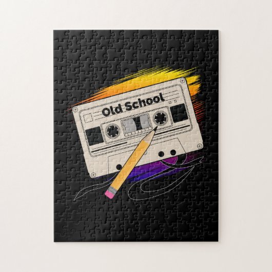 古い学校の思い出 ジグソーパズル (縦)