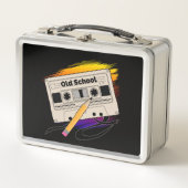 古い学校の思い出 メタルランチボックス (正面)