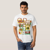 古い学校の技術は80s Tシャツを着色します Tシャツ (正面フル)