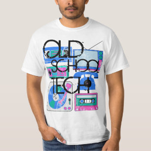 古い学校の技術80sのTシャツ Tシャツ