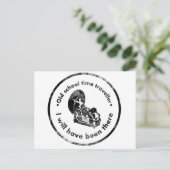 古い学校の時間旅行者 ポストカード (スタンド正面)