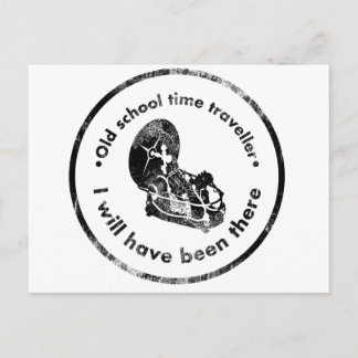 古い学校の時間旅行者 ポストカード