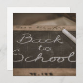 古い学校の石板の新学期 (正面/裏面)