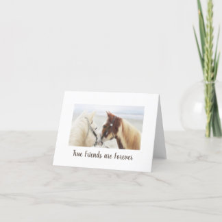 古い学校の紙カードHags w Nags – 友情 サンキューカード