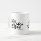 古い学校の芸術家のマグ コーヒーマグカップ (正面左)
