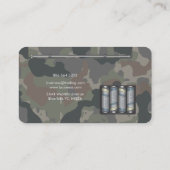 古い学校の軍のカムフラージュのラジオ 名刺 (裏面)