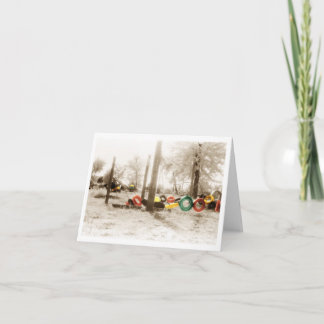 古い学校の運動場 カード