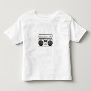 古い学校のBoomboxのラジオ トドラーTシャツ