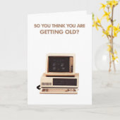 古い学校カードバースデー・カード カード (黄色い花)