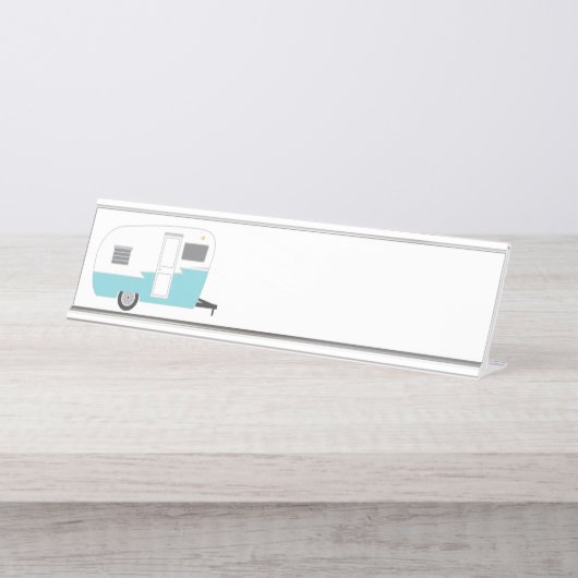 古い学校キャンパー デスクネームプレート (正面)