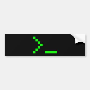 古い学校コンピュータ文字入力プロンプト バンパーステッカー