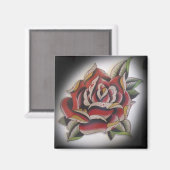 古い学校バラ マグネット (正面/裏面)