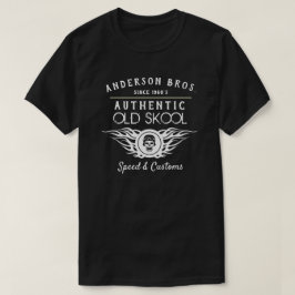 古い学校名前を問わずスピードとカスタム Tシャツ